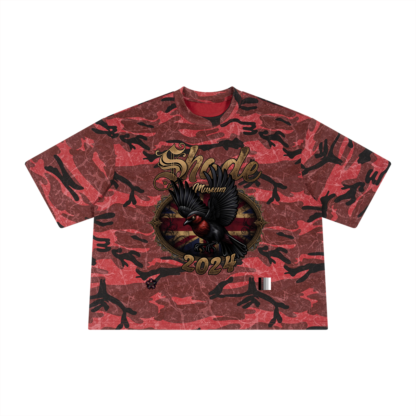 Unisex Boxy Camo Print T-Shirt