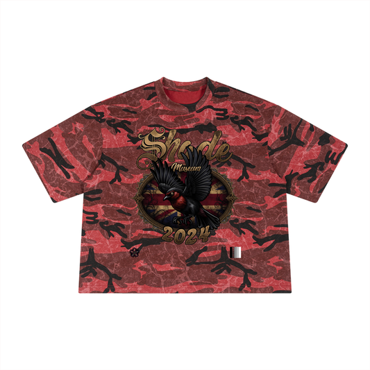 Unisex Boxy Camo Print T-Shirt