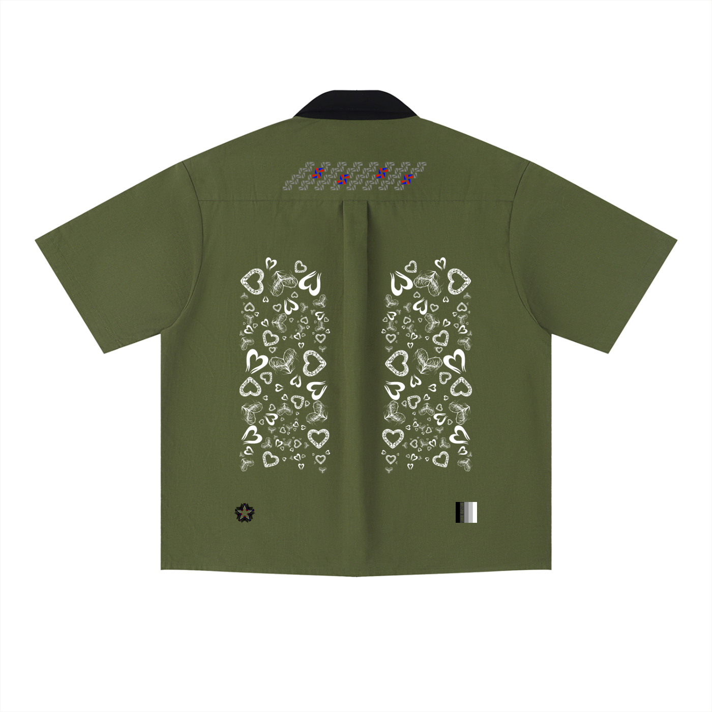 Unisex Color Block Short Sleeve Shirt