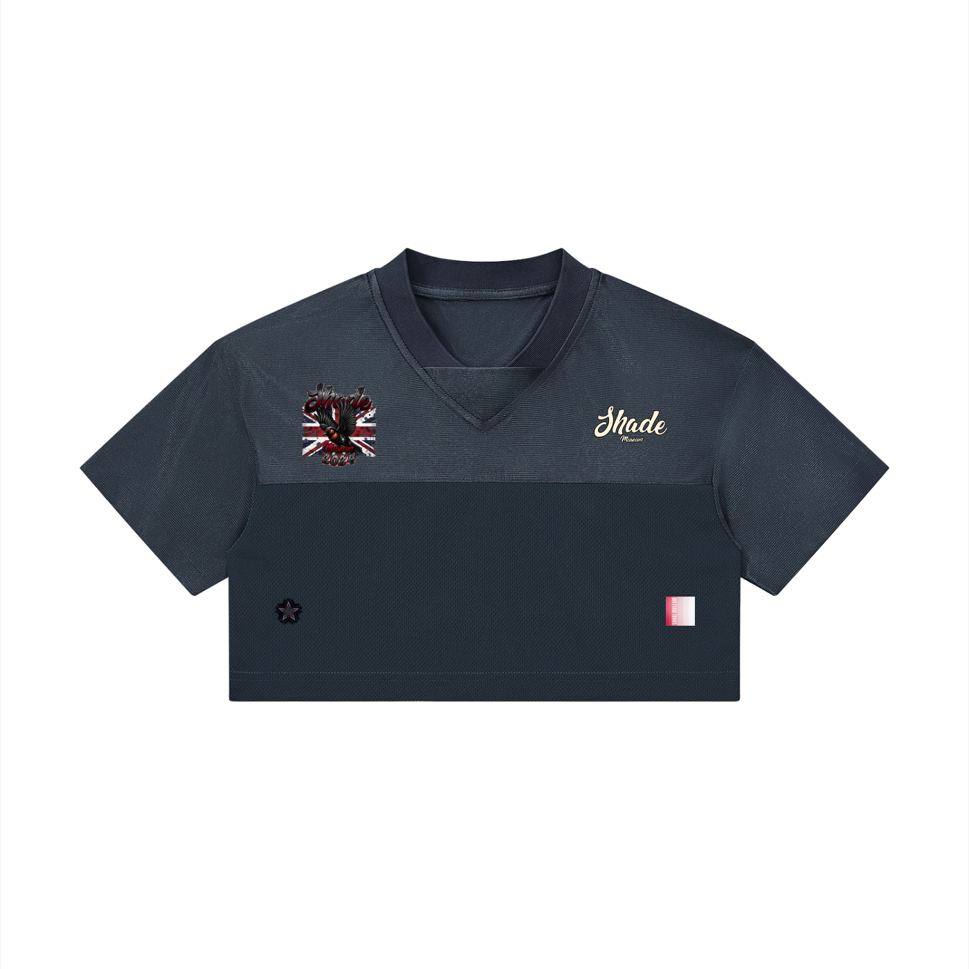 Women’s Cropped Paneled V-Neck Jersey