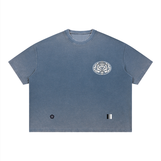 Unisex Vintage Wash Sunfade Boxy Waffle T-Shirt