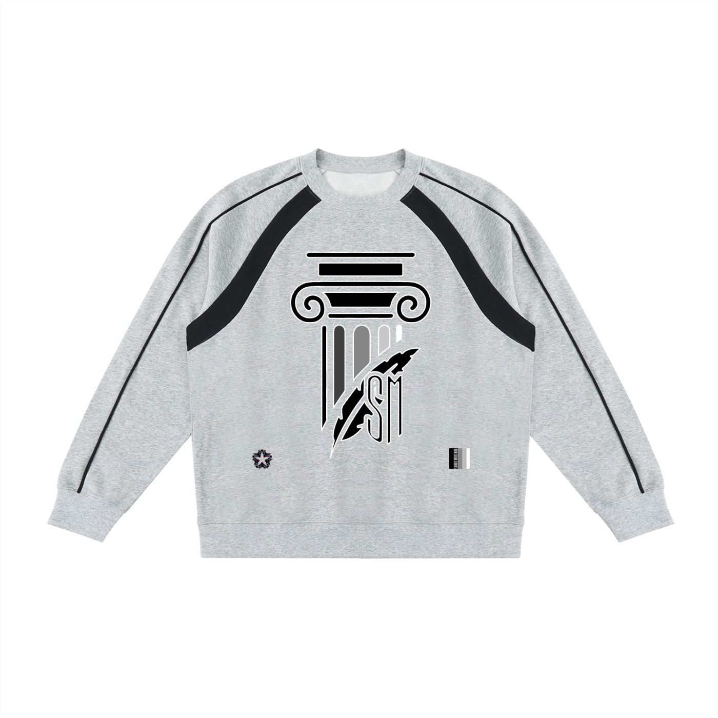 Unisex Color Block Crewneck Sweatshirt