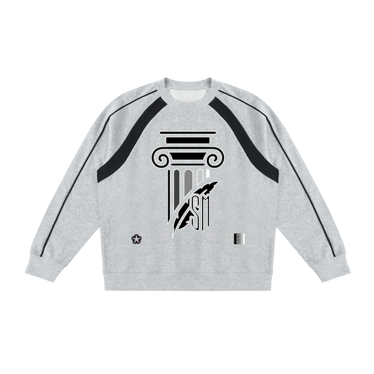 Unisex Color Block Crewneck Sweatshirt