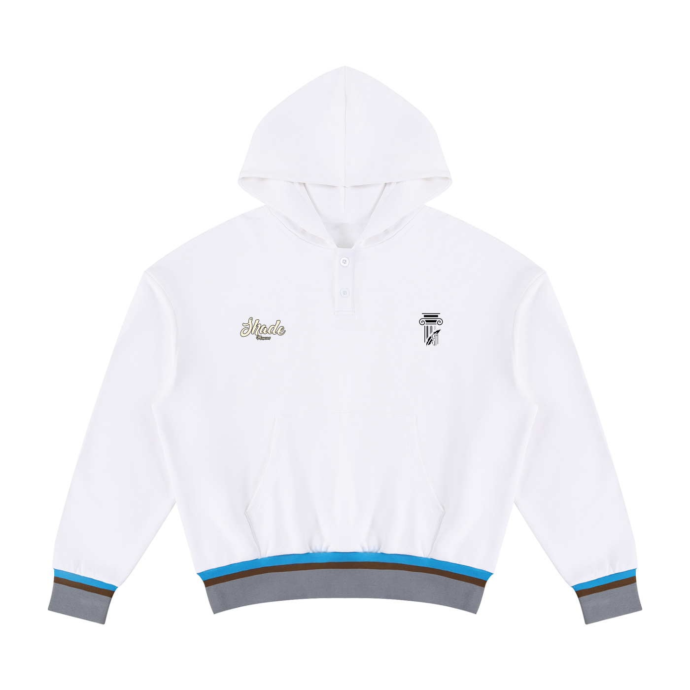 Unisex Oversized Color Block Boxy Hoodie