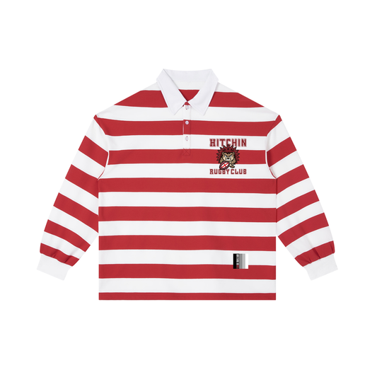 Color Block Stripe Polo Shirt