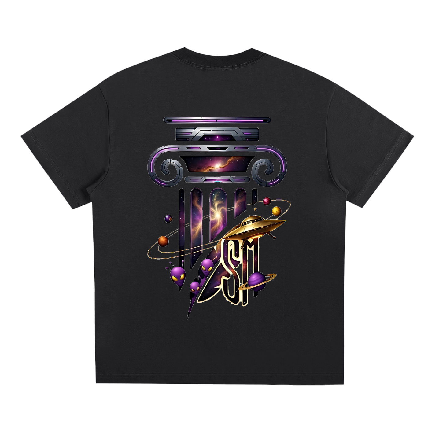 Purple UFO Sorona Quick-Dry Cooling T-Shirt