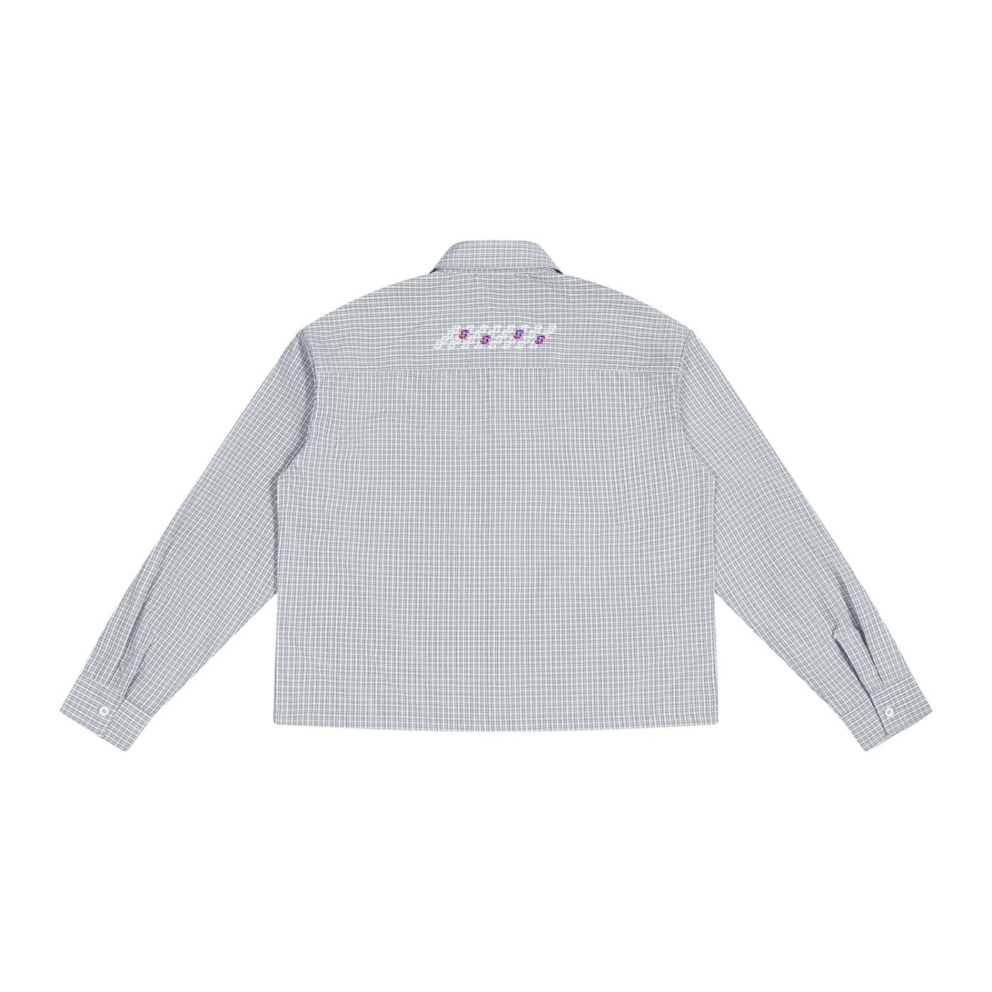 Unisex Boxy Plaid Long Sleeve Shirt