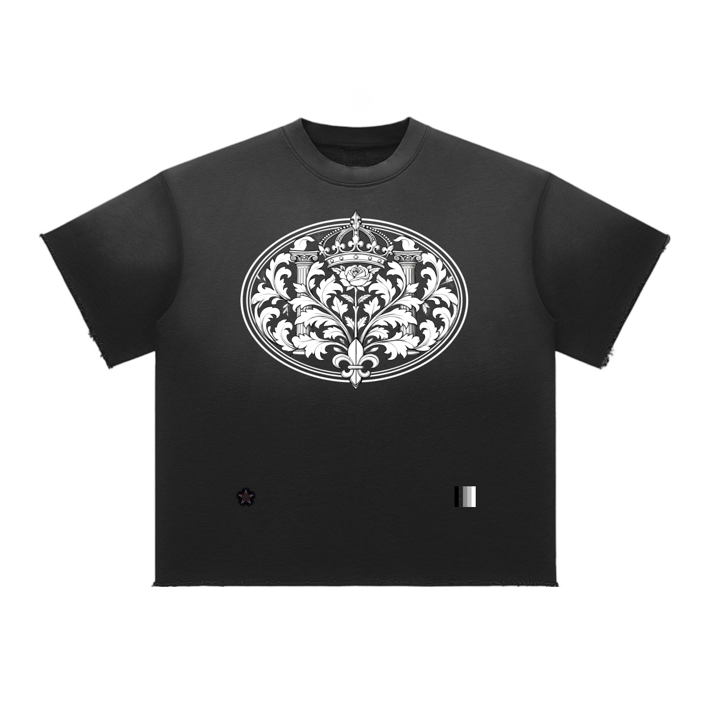 Sun Fade Raw Edge T-Shirt