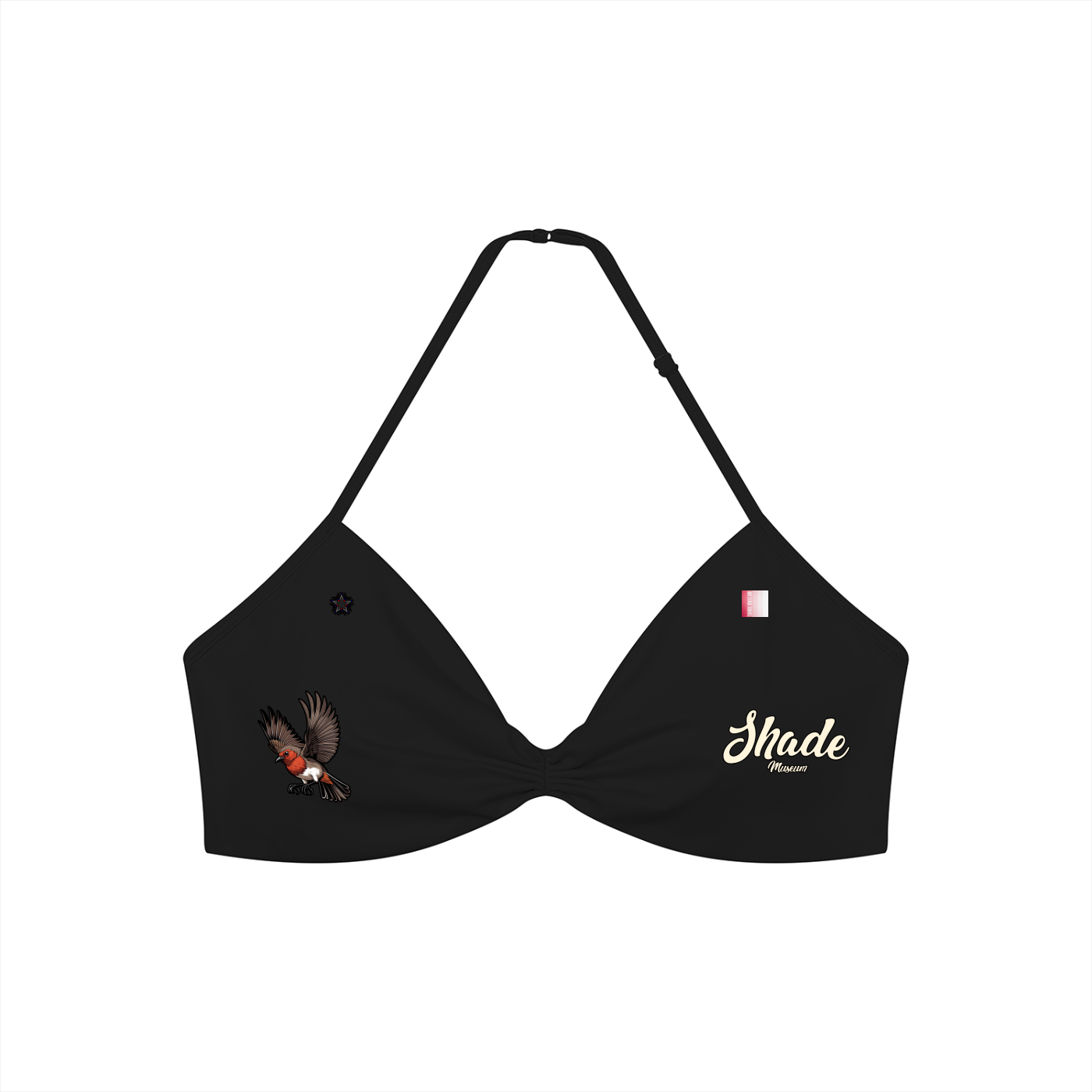 Women’s Ruched Halter-Neck Sports Bra