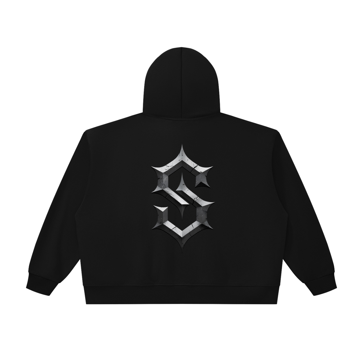 Unisex Oversized Chunky-Zip Boxy Hoodie