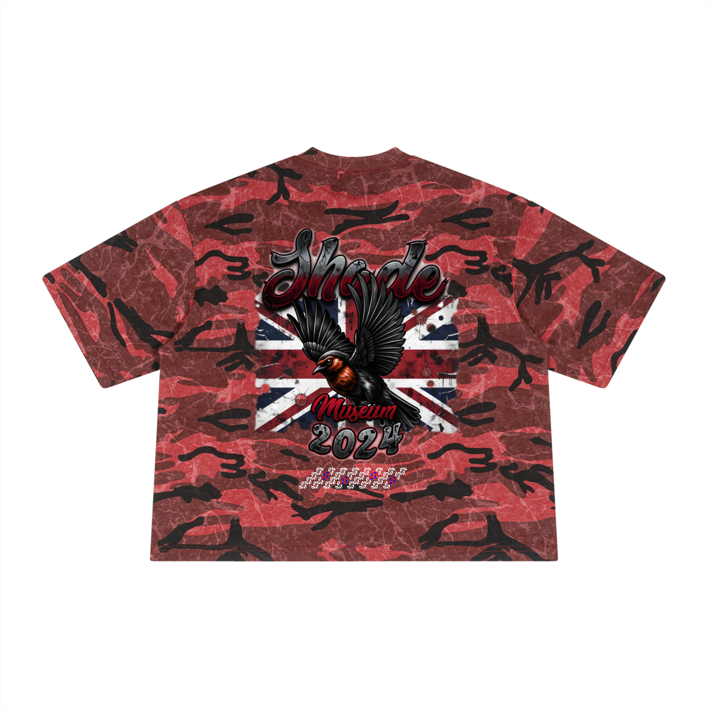 Unisex Boxy Camo Print T-Shirt