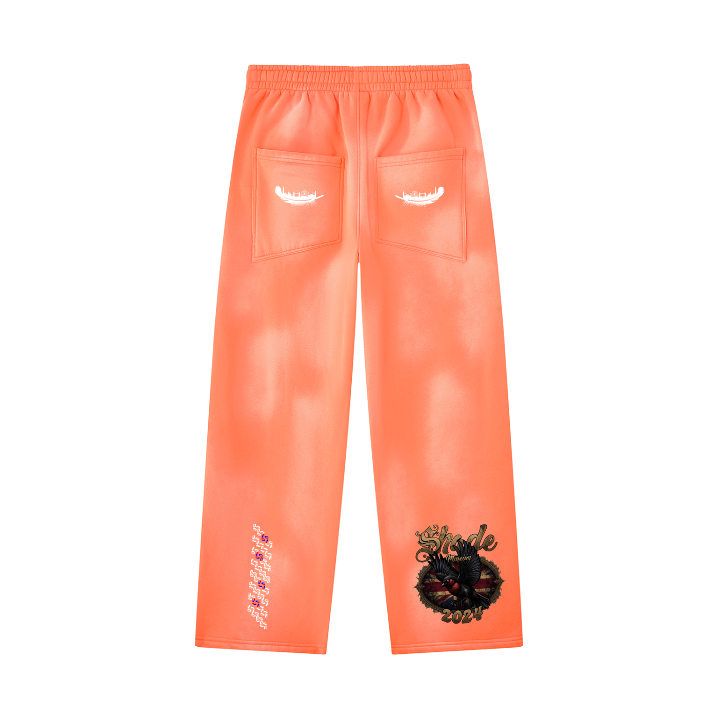Unisex Sunfade Wide Leg Fleece Sweatpants