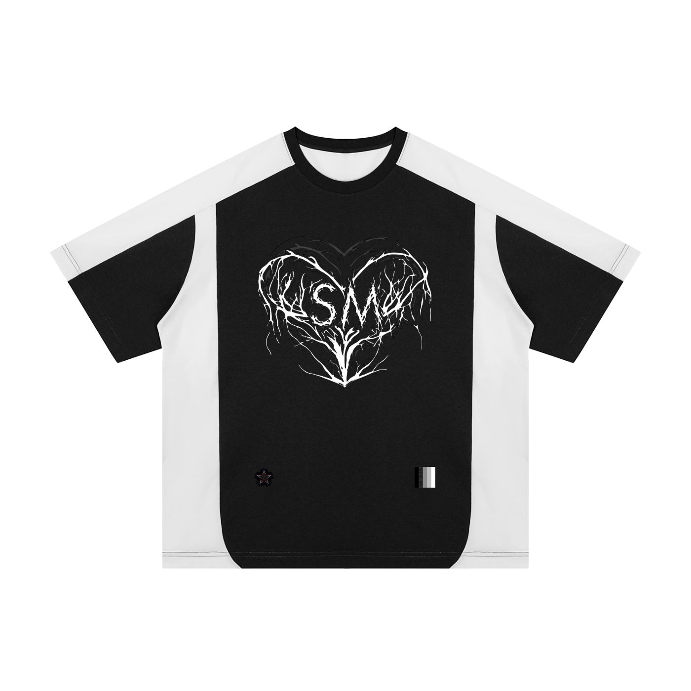 Unisex Color Block Loose T-Shirt