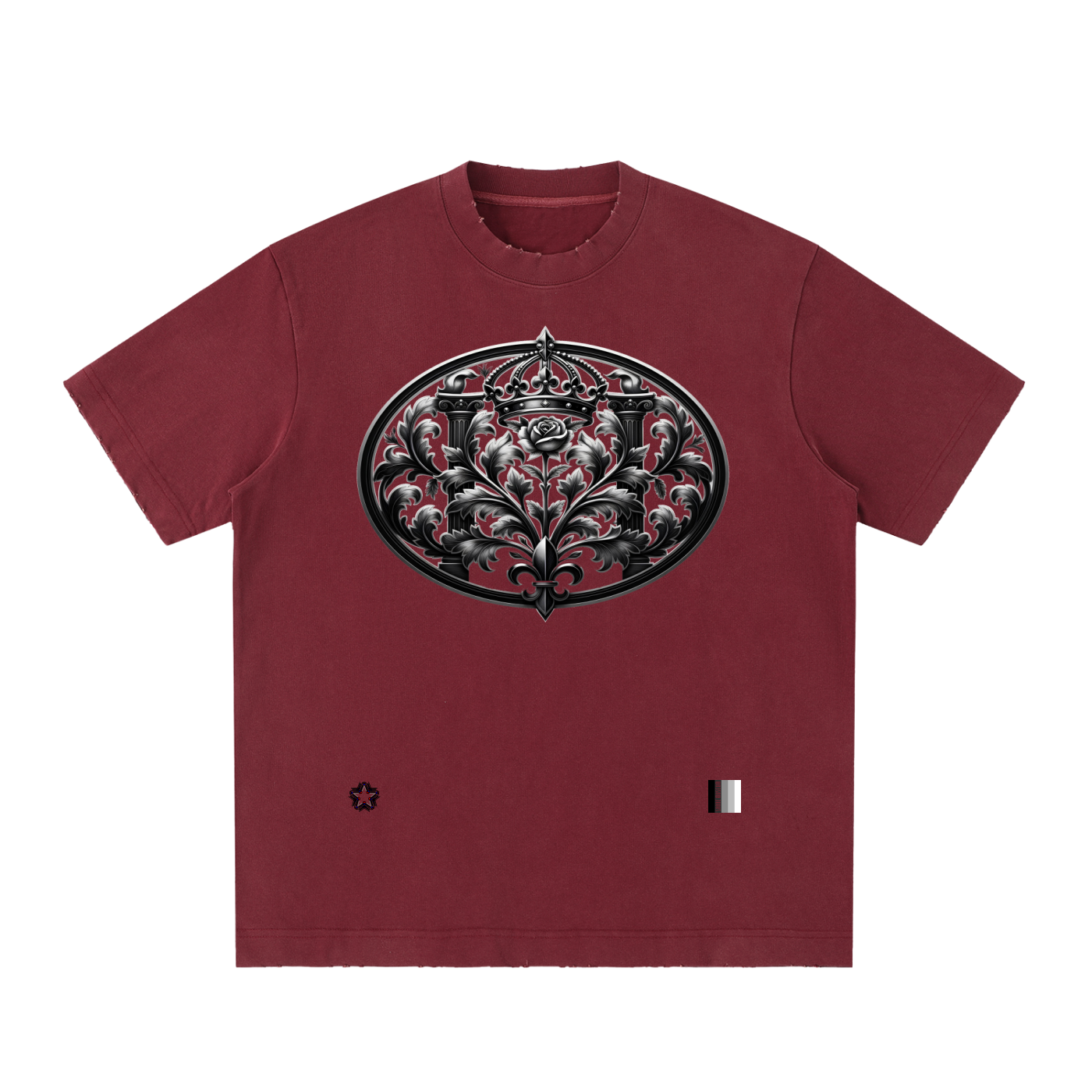 Heavyweight Vintage Washed Frayed T-Shirt