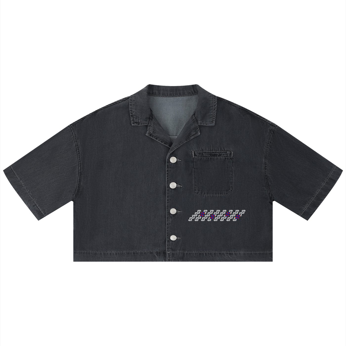 Women's Vintage Wash Boxy Cropped Shirt