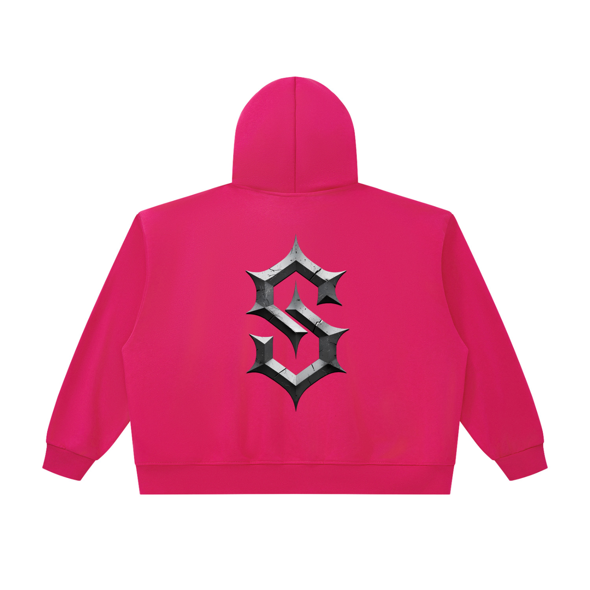 Unisex Oversized Chunky-Zip Boxy Hoodie