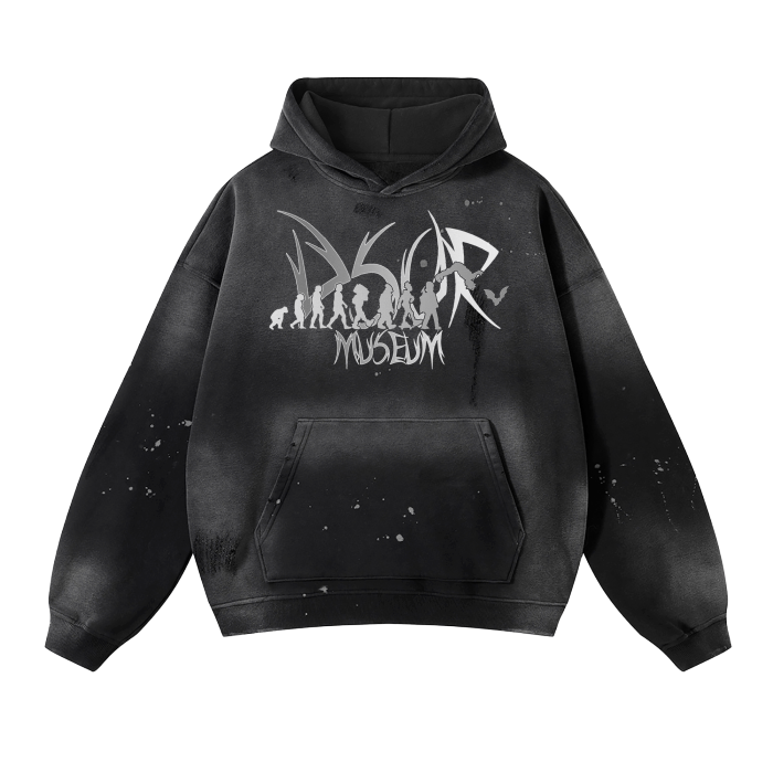 Shades Unisex Frayed Fleece Hoodie