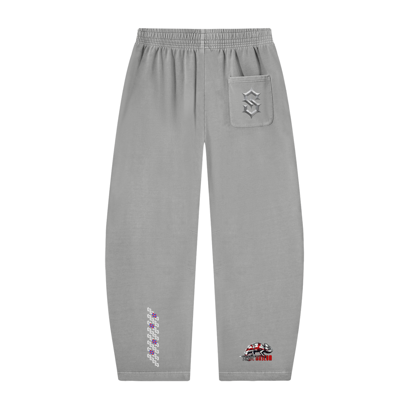 Unisex Vintage Washed Barrel Leg Sweatpants