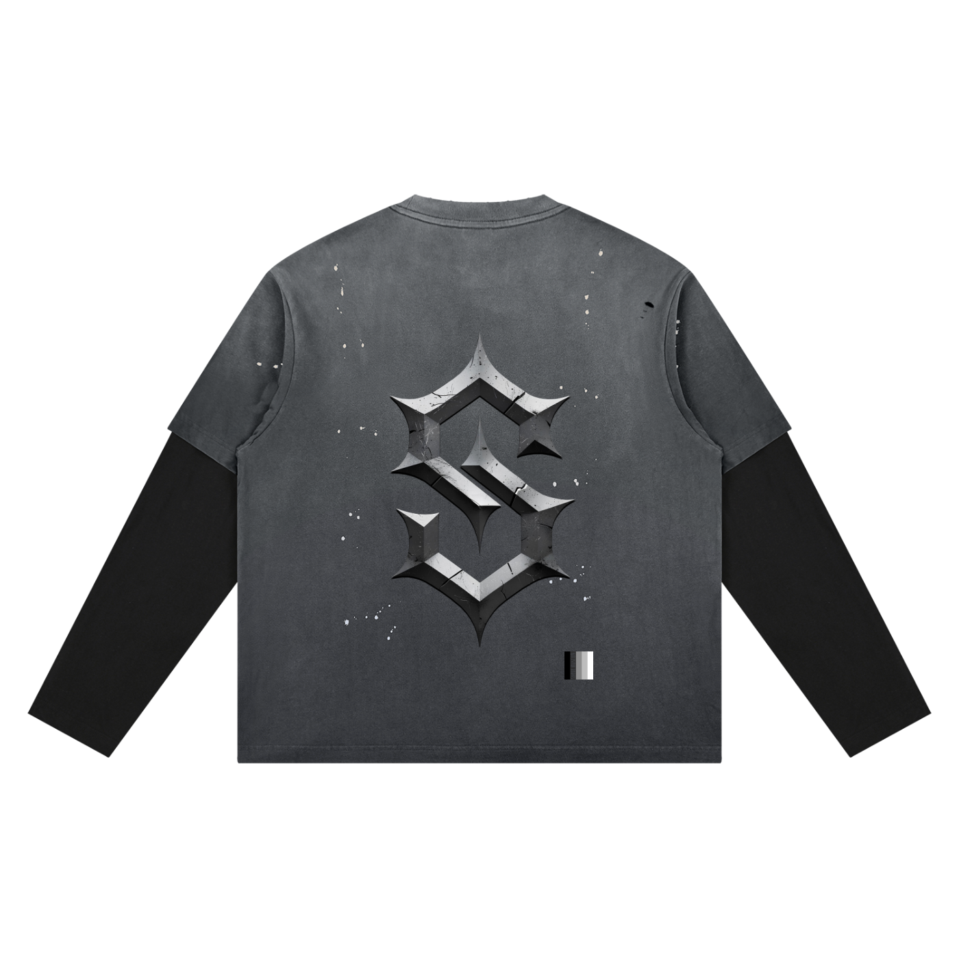 Unisex Vintage Wash Distressed Layer T-Shirt