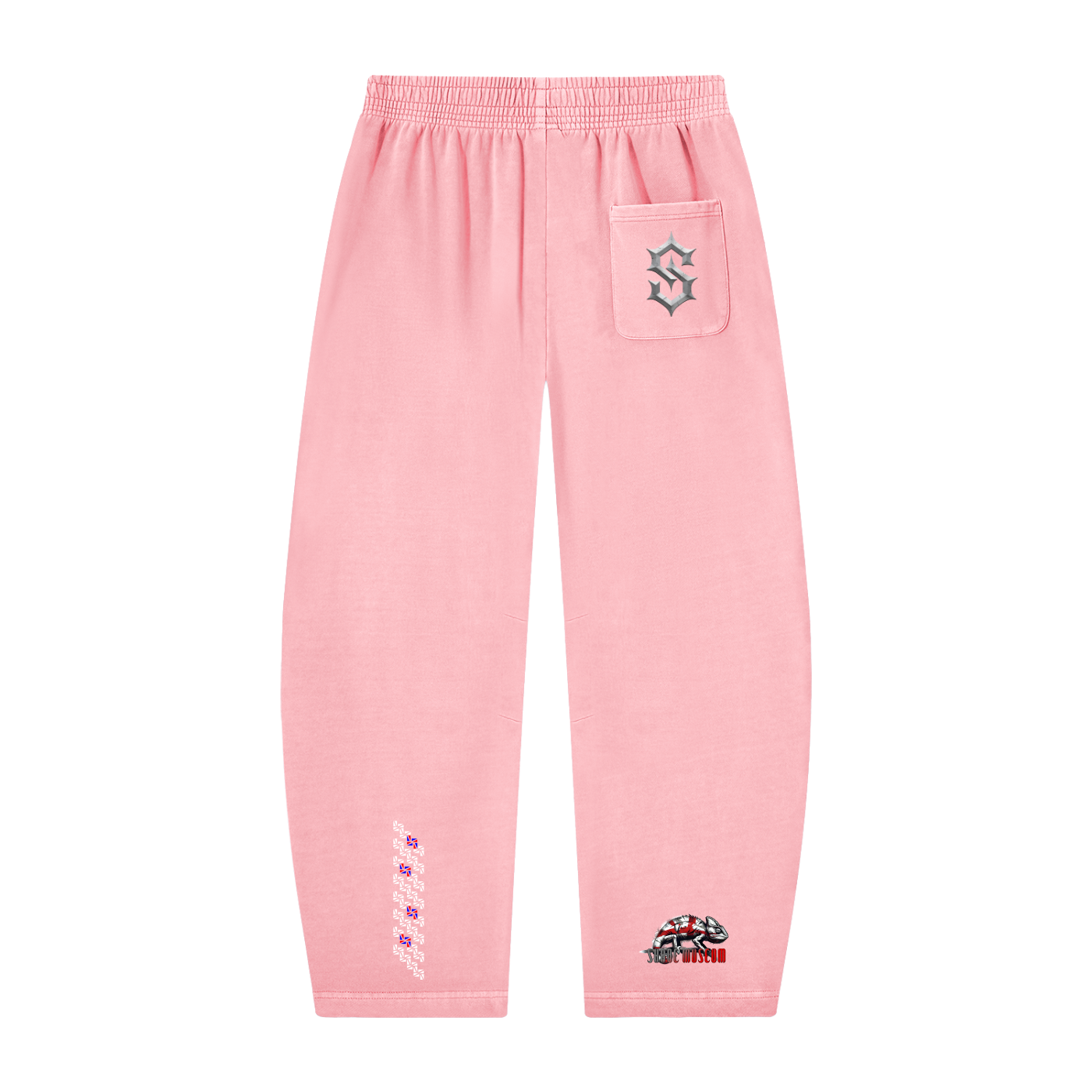 Unisex Vintage Washed Barrel Leg Sweatpants