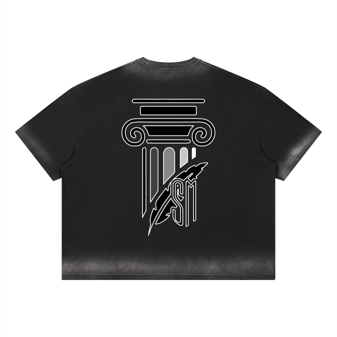 Unisex Boxy Sunfade Vintage Wash T-Shirt