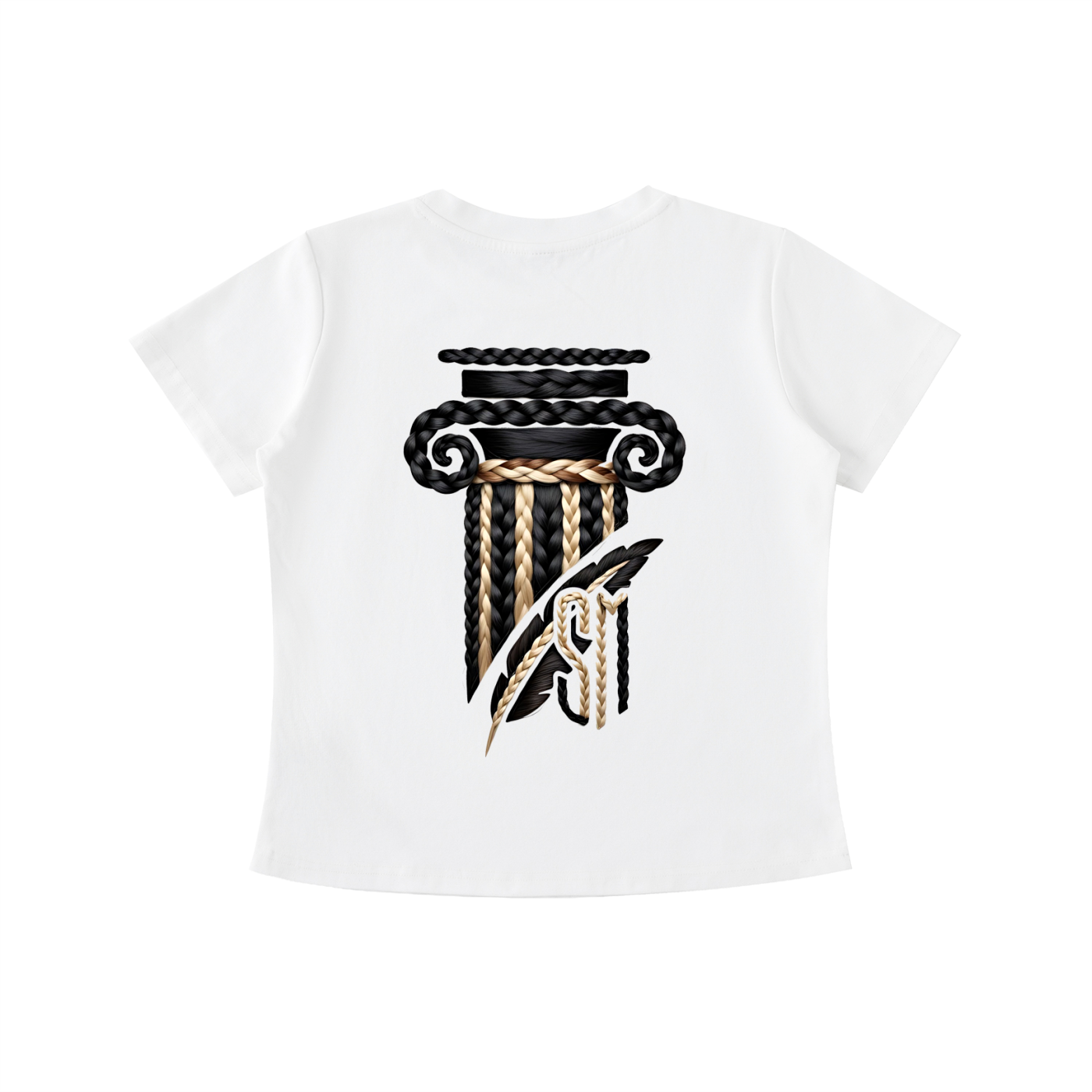 Braided Vintage Wash Slim Fit T-shirt