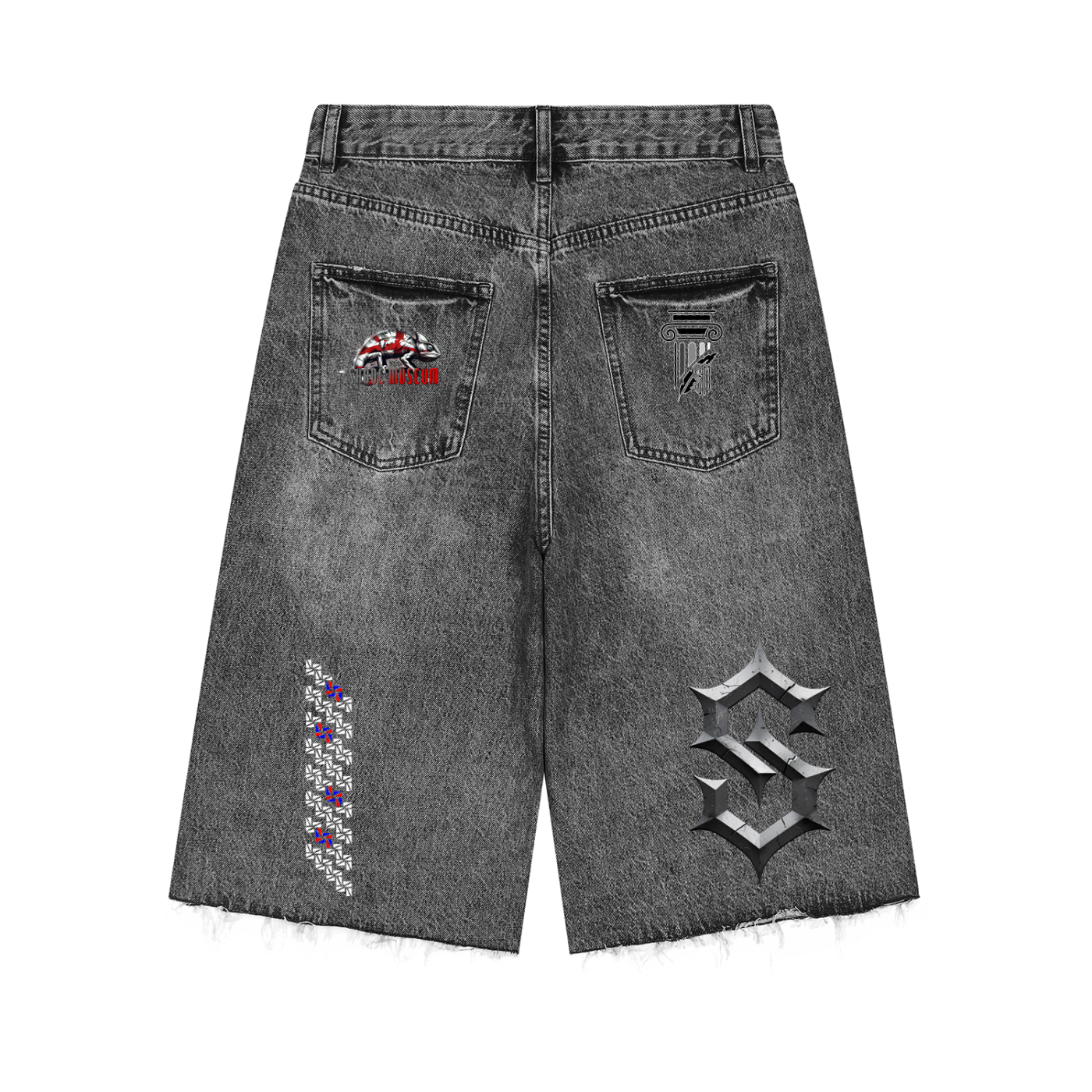 Men’s Vintage Wide Leg Denim Shorts