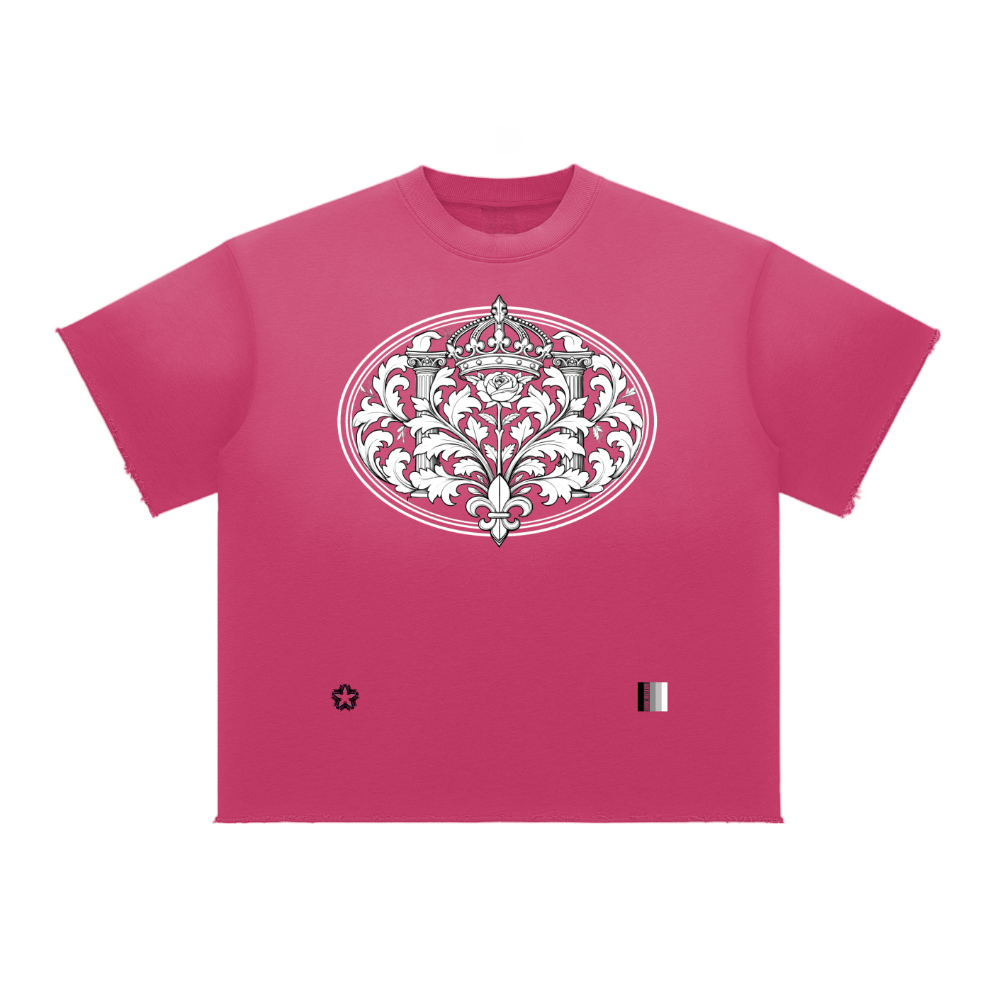 Sun Fade Raw Edge T-Shirt