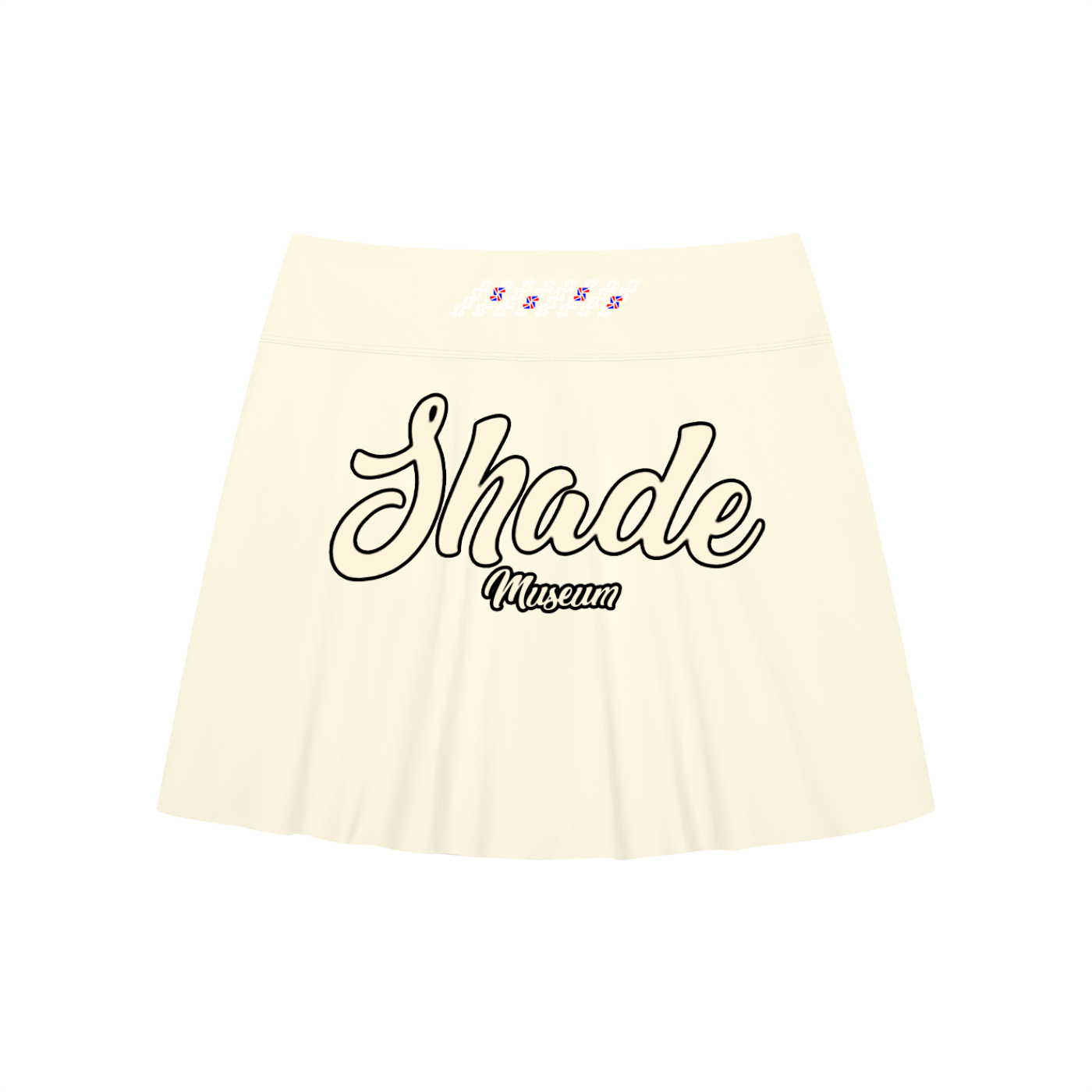 Women's A-Line Contrast Panel Slit Skirt