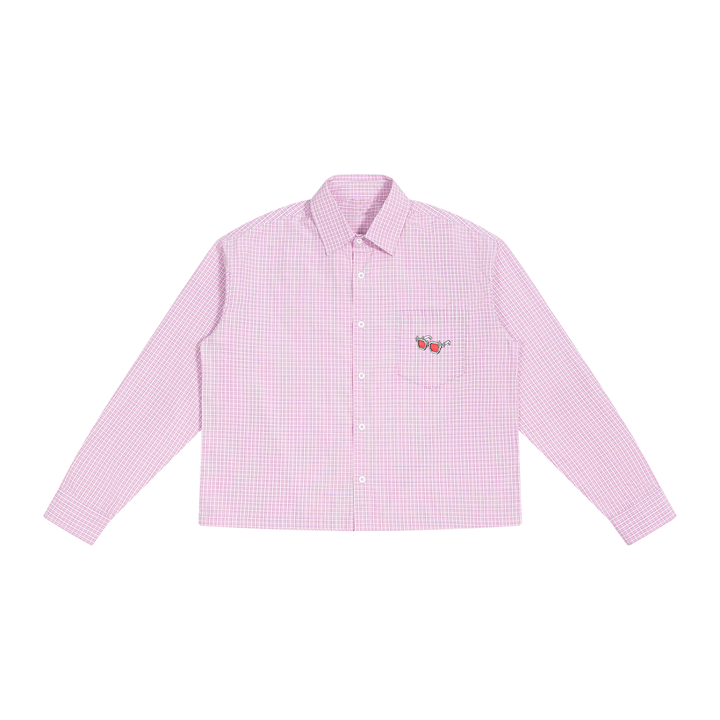 Unisex Boxy Plaid Long Sleeve Shirt
