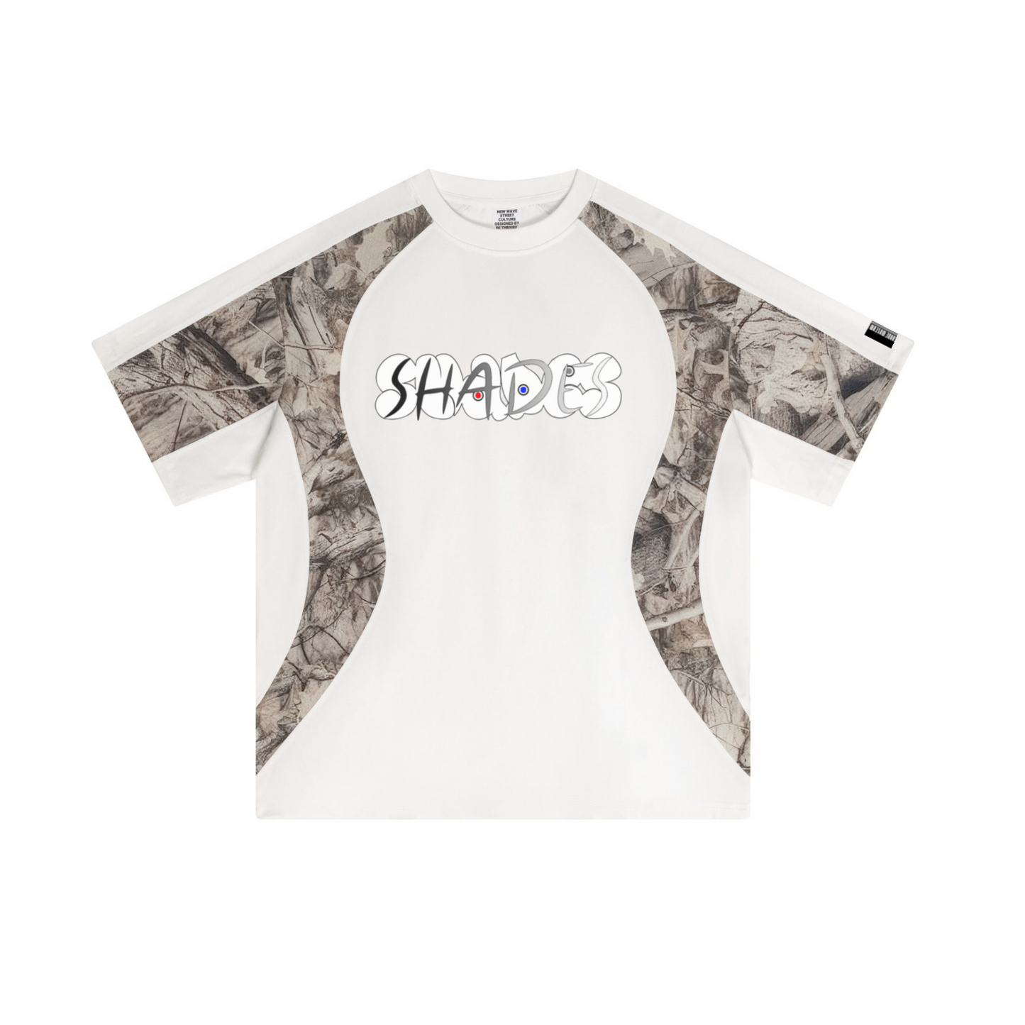 240GSM Smart Quick-Dry Cotton Camouflage Panel Sweatshirt White