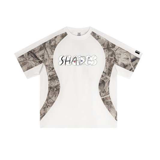 240GSM Smart Quick-Dry Cotton Camouflage Panel Sweatshirt White